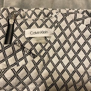 Calvin Klein Black and White Mini Dress